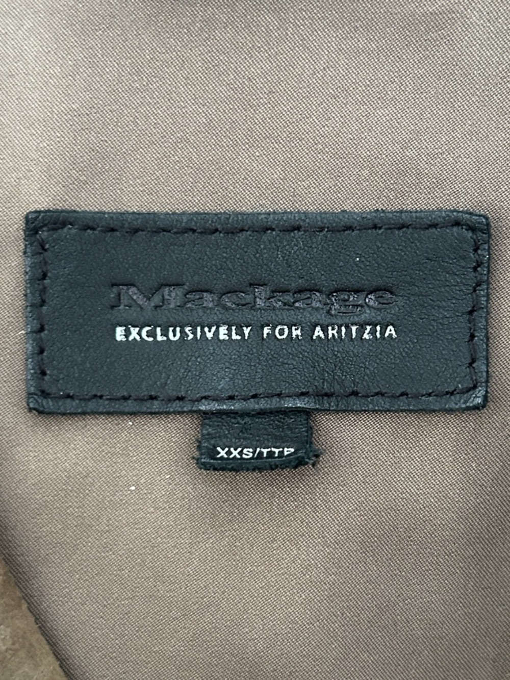 Mackage for Aritzia - Leather Jacket - Size XXS